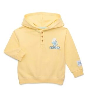 Smurfs Unisex Toddler Pale Banana Hoodie Size 5T NWT